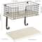 NEX™ Wall Mounted Ironing Board Hanger for T-Leg with Storage Basket